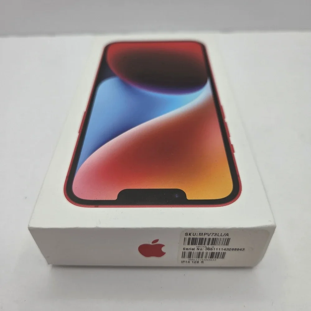 Apple iPhone 14 Box Only (PRODUCT)RED 128GB with USB-C Lightning Cable OEM